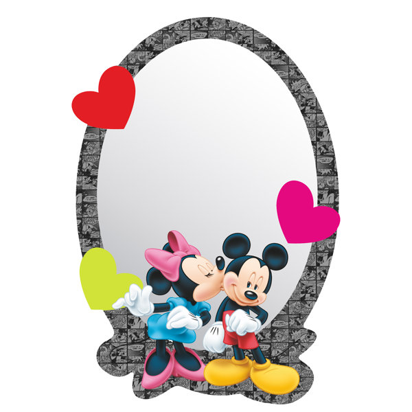 Mickey Mouse & Friends Mickey&Minnie Wall Mounted Mirror Wayfair.co.uk